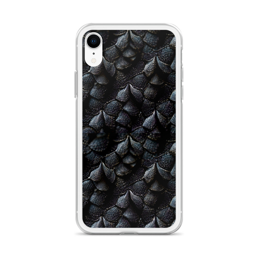 Onyxxor, the Cliff Sentinel Dragon on Clear Case for iPhone®