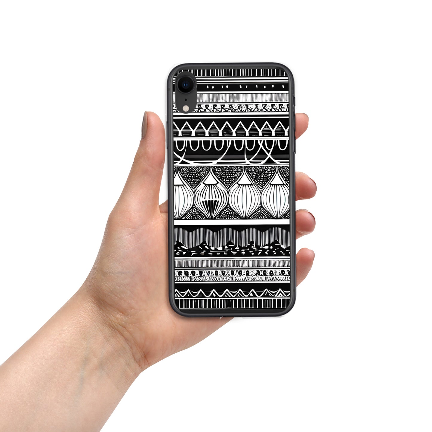 Monochrome Lanterns on Clear Case for iPhone®