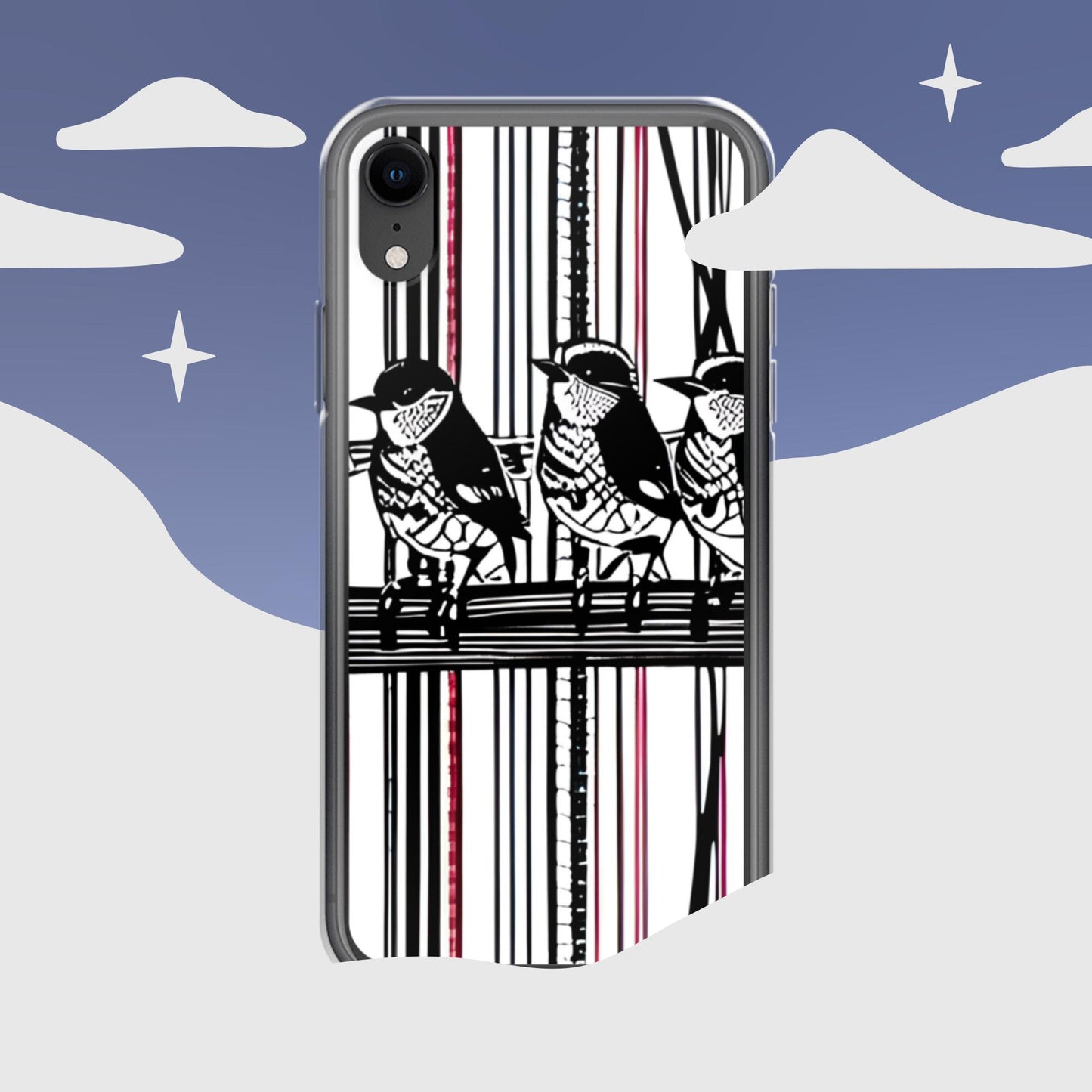 Trio on a Wire Clear Case for iPhone®