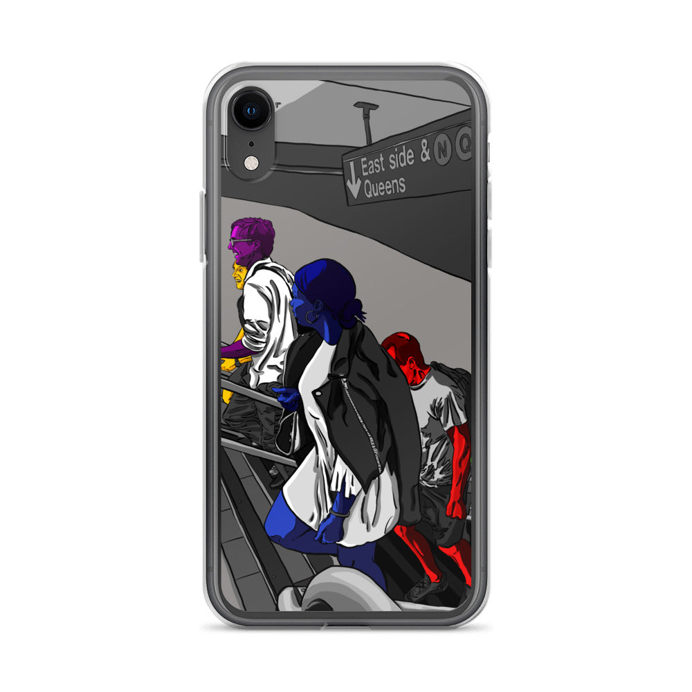 NYC Subway East Side and Queens Clear Case for iPhone®