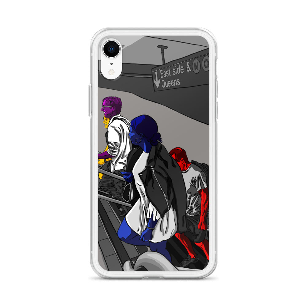 NYC Subway East Side and Queens Clear Case for iPhone®