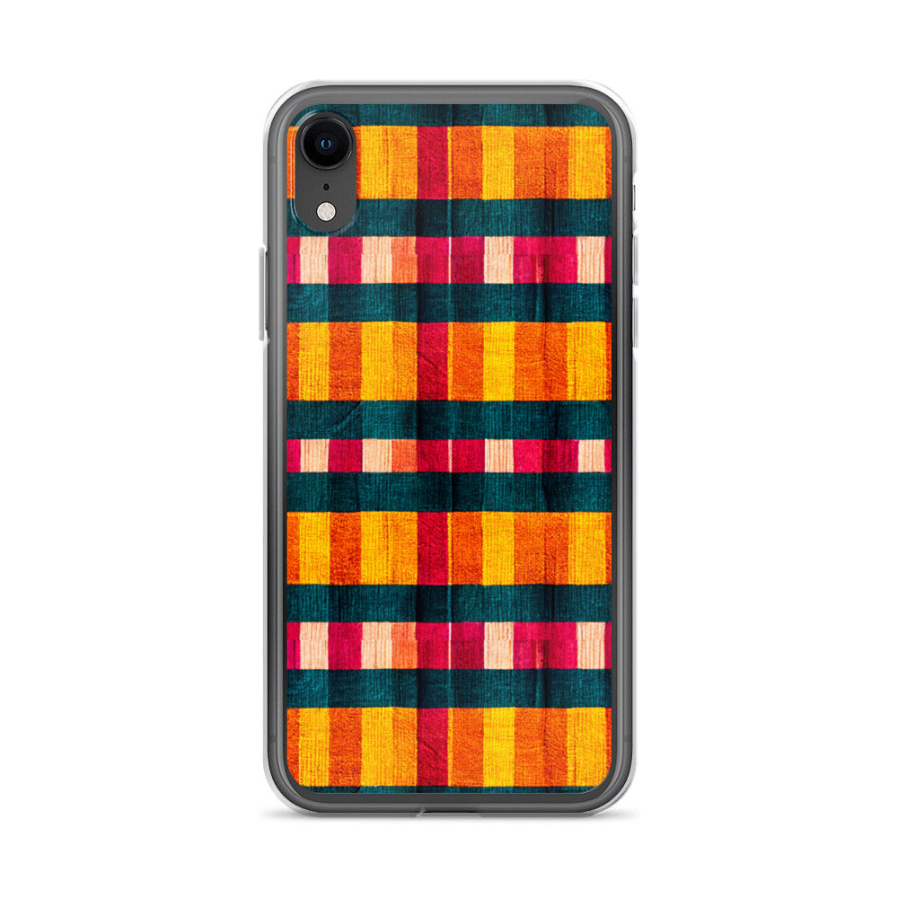 Tropical Fiesta Plaid Clear Case for iPhone®