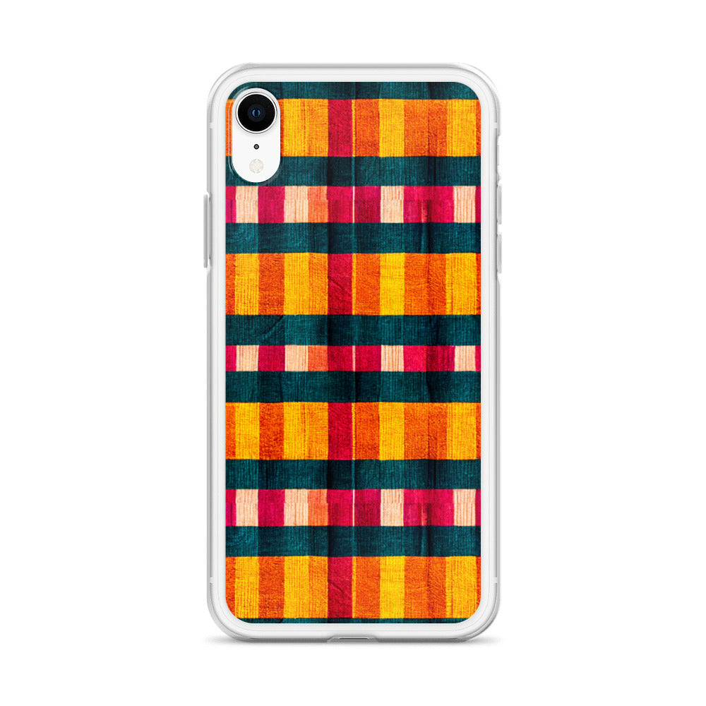 Tropical Fiesta Plaid Clear Case for iPhone®