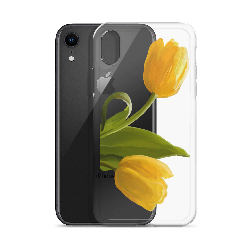 Sue’s Yellow Tulip Clear Case for iPhone®