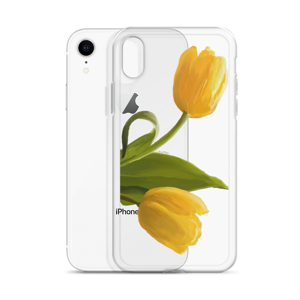 Sue’s Yellow Tulip Clear Case for iPhone®