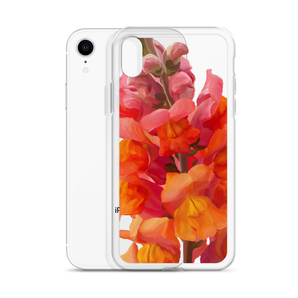 Mark’s Orange Snapdragon on Clear Case for iPhone®