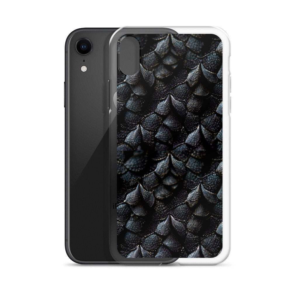 Onyxxor, the Cliff Sentinel Dragon on Clear Case for iPhone®