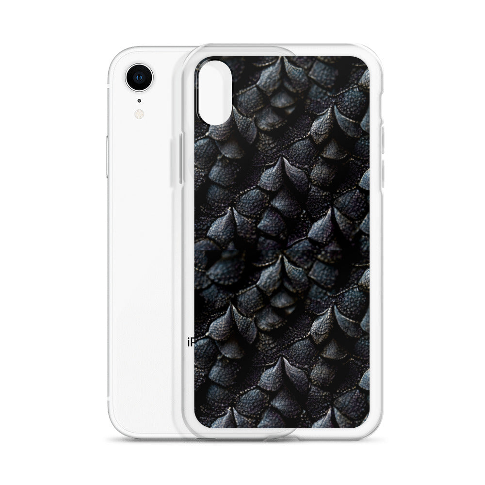 Onyxxor, the Cliff Sentinel Dragon on Clear Case for iPhone®