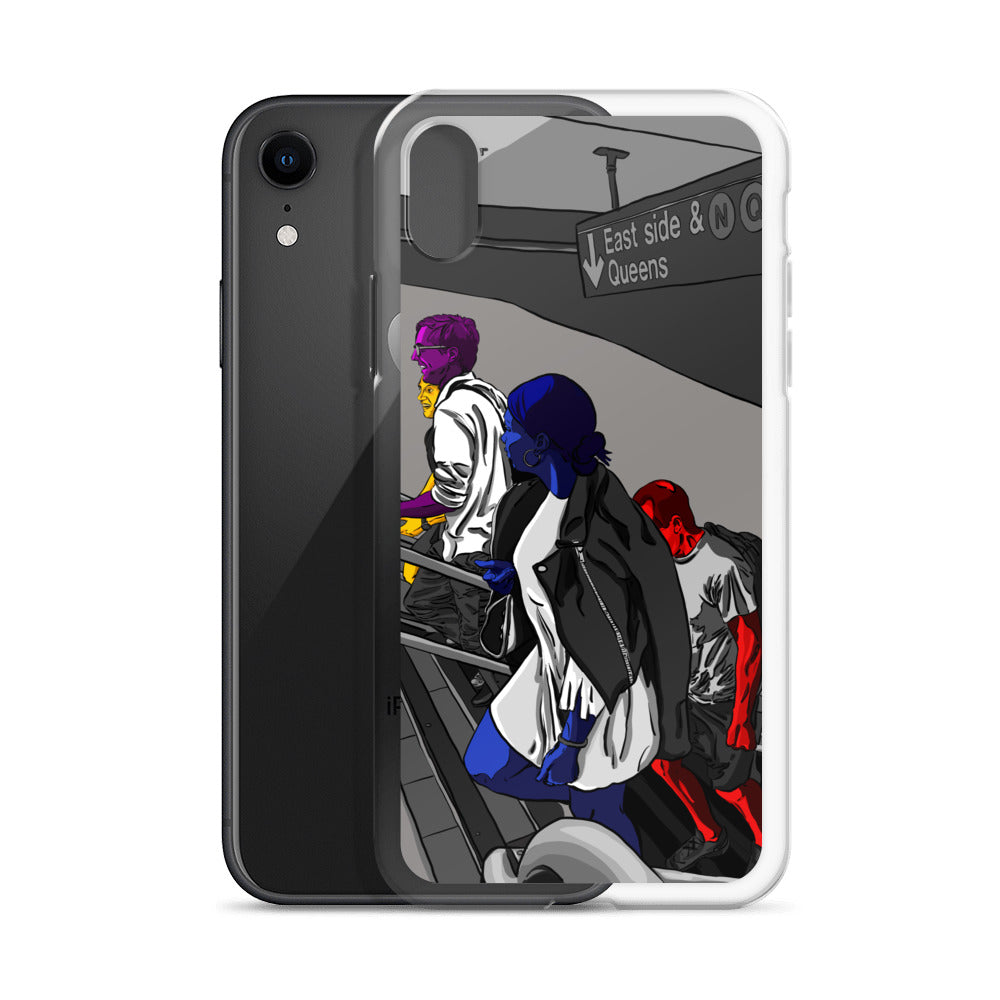 NYC Subway East Side and Queens Clear Case for iPhone®