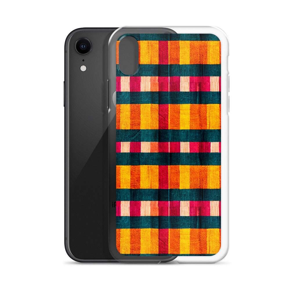 Tropical Fiesta Plaid Clear Case for iPhone®