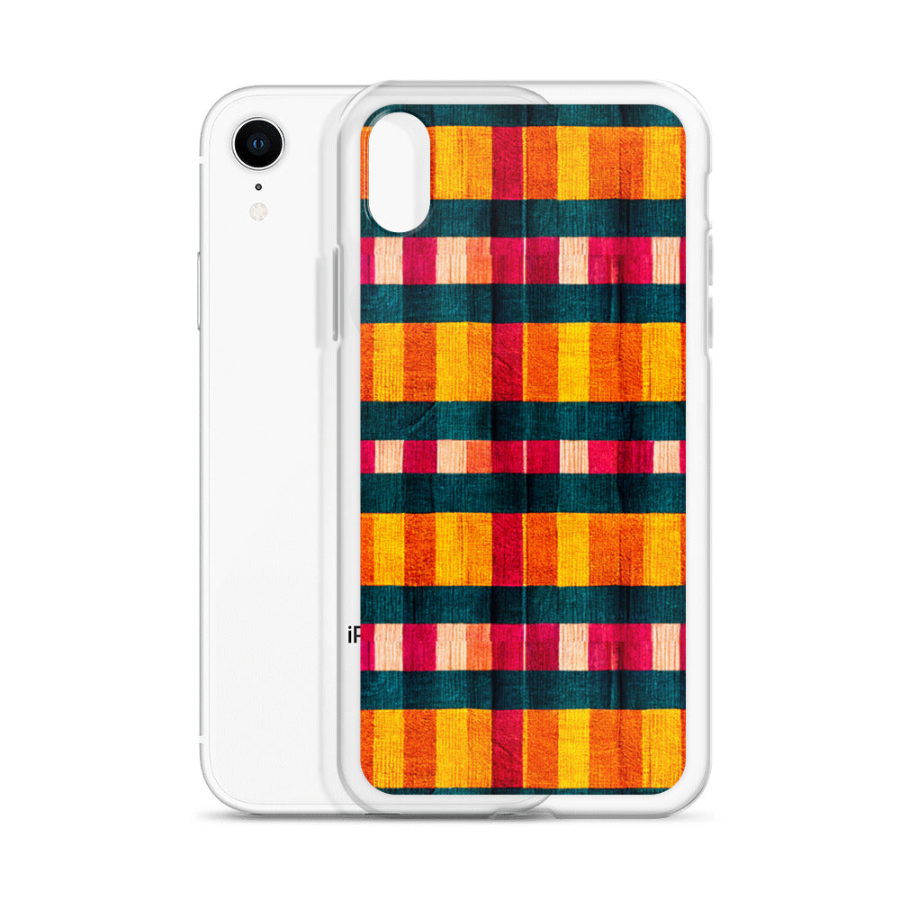 Tropical Fiesta Plaid Clear Case for iPhone®