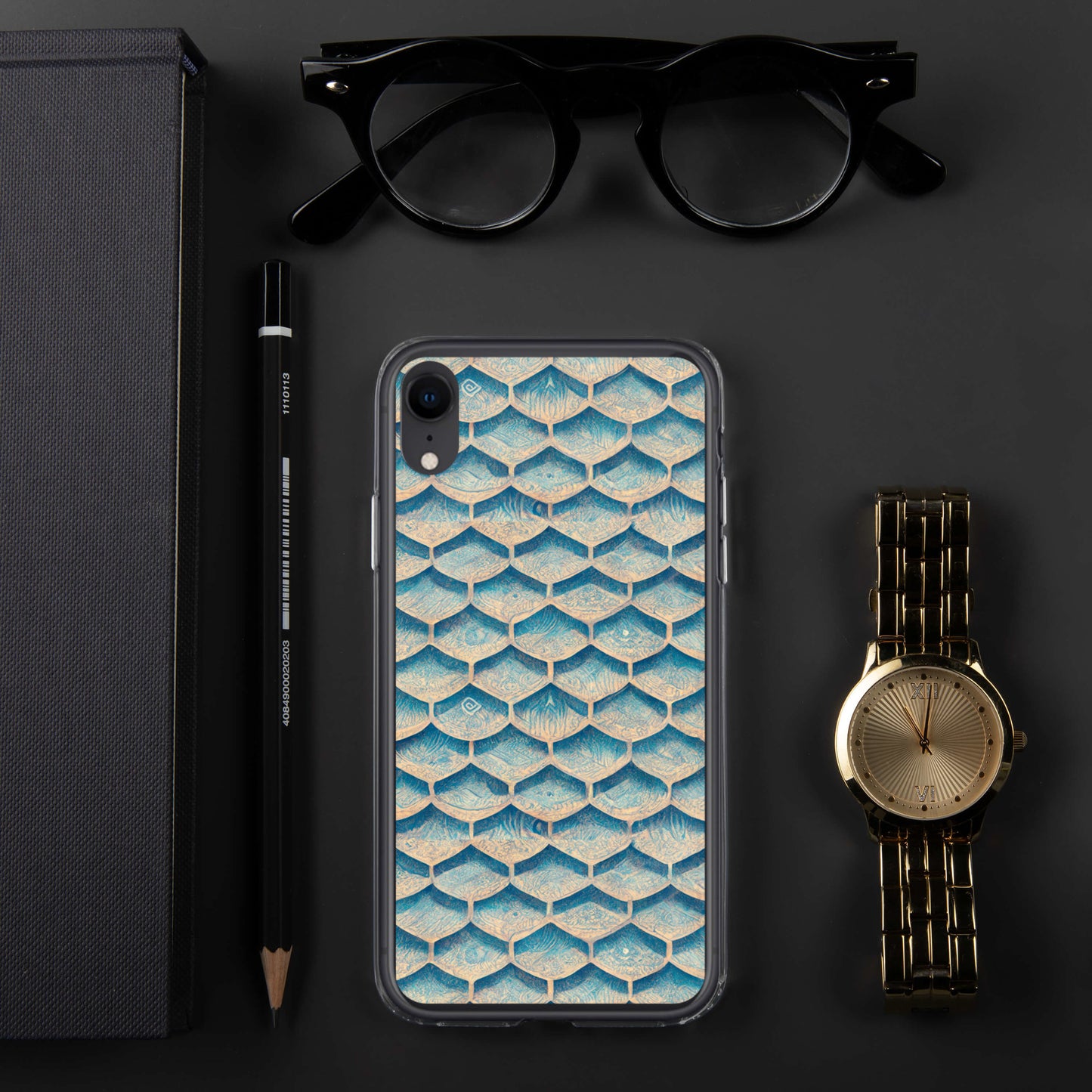 Seafoam Scales Clear Case for iPhone®