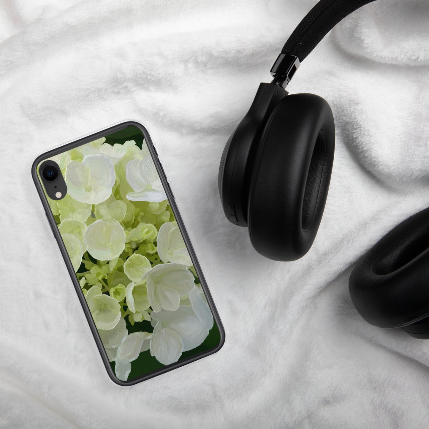 Jose’s White Hydrangea Clear Case for iPhone®