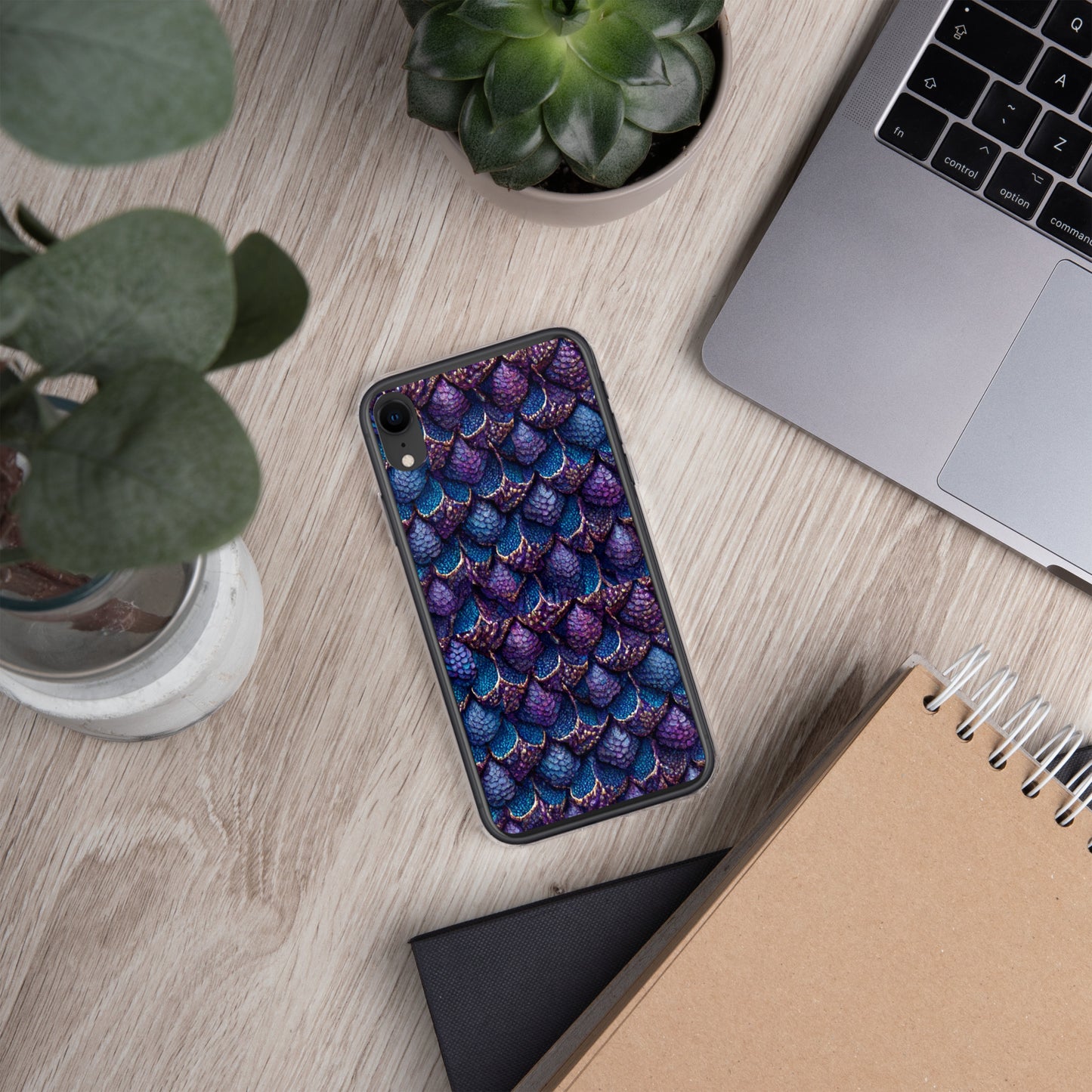 Luminosa, the Radiant Amethyst Drakon Clear Case for iPhone®