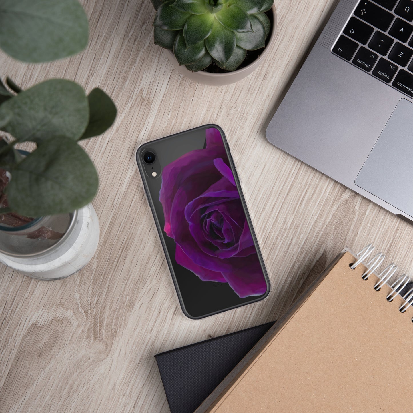 Joey’s Purple Rose Clear Case for iPhone®