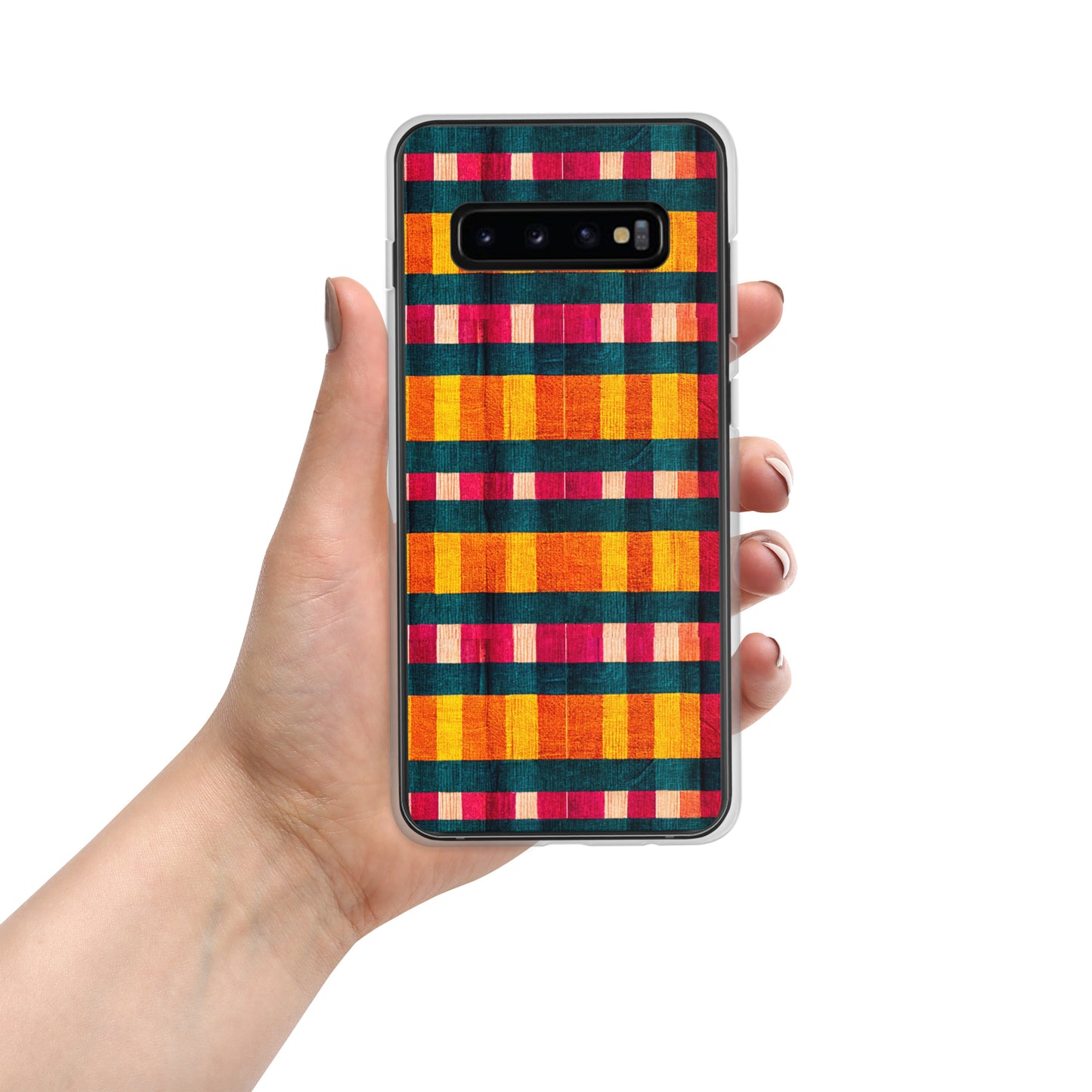 Tropical Fiesta Plaid Clear Case for Samsung®