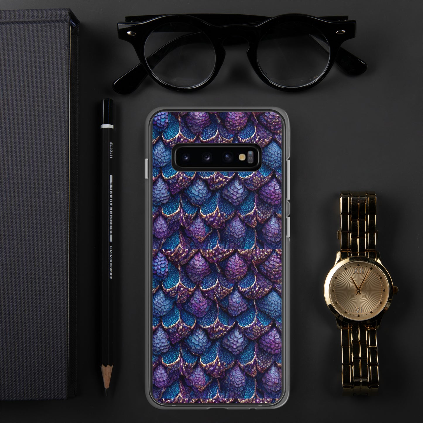 Luminosa, the Radiant Amethyst Drakon Clear Case for Samsung®