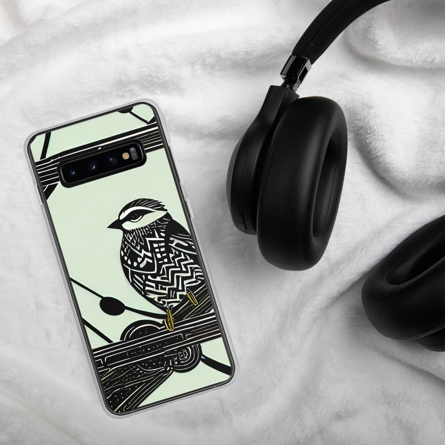 Birdsong on Sea Foam Clear Case for Samsung®