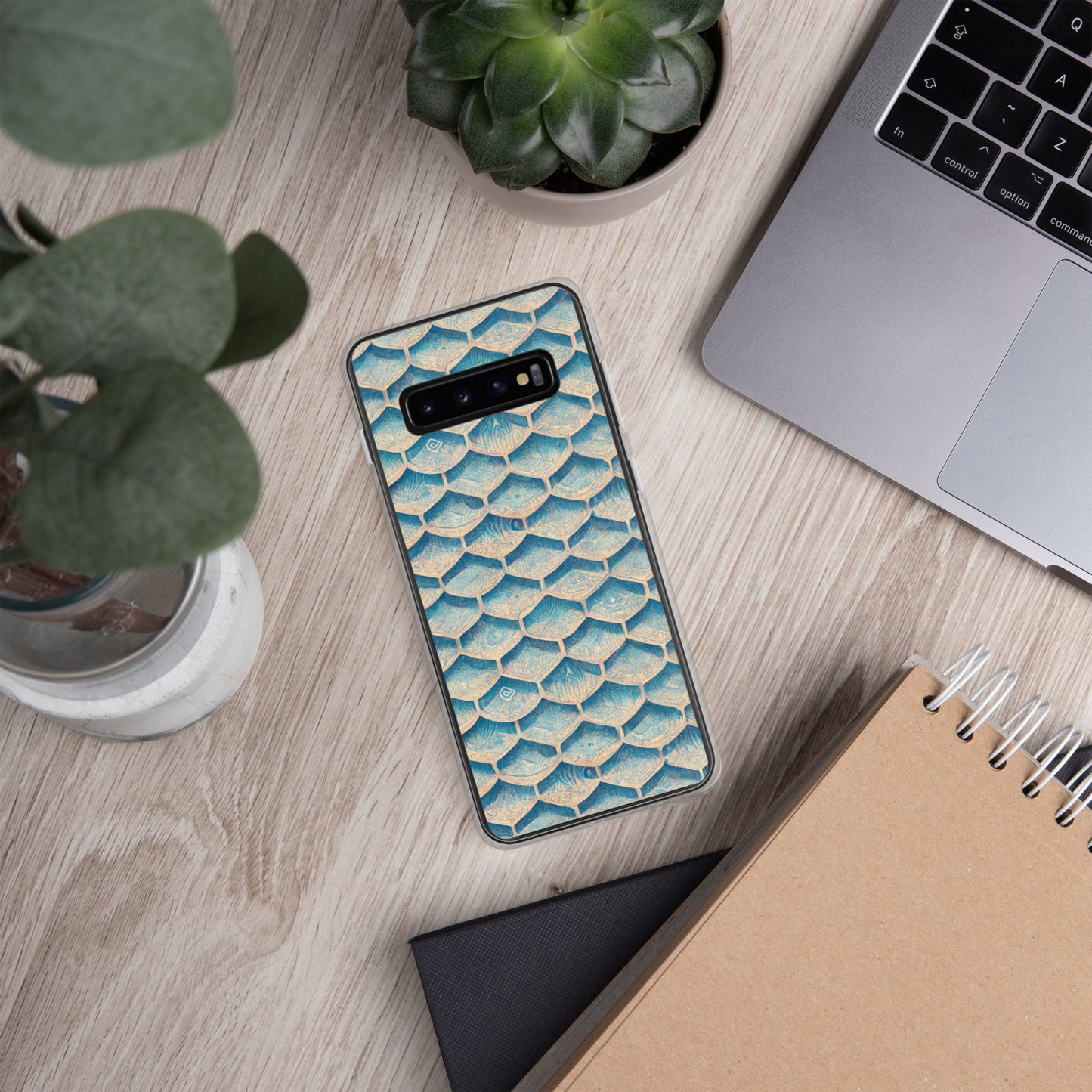 Seafoam Scales Clear Case for Samsung®