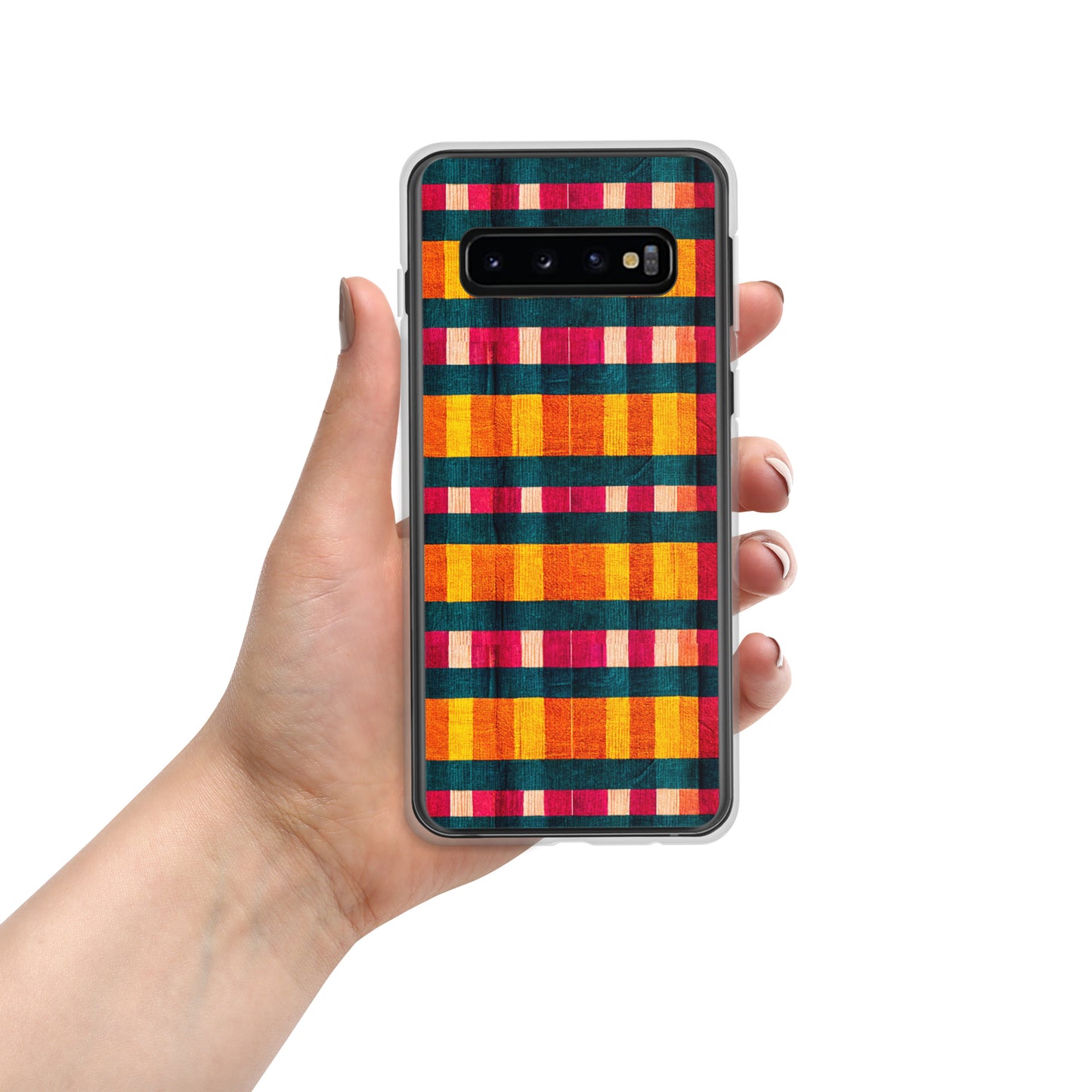 Tropical Fiesta Plaid Clear Case for Samsung®