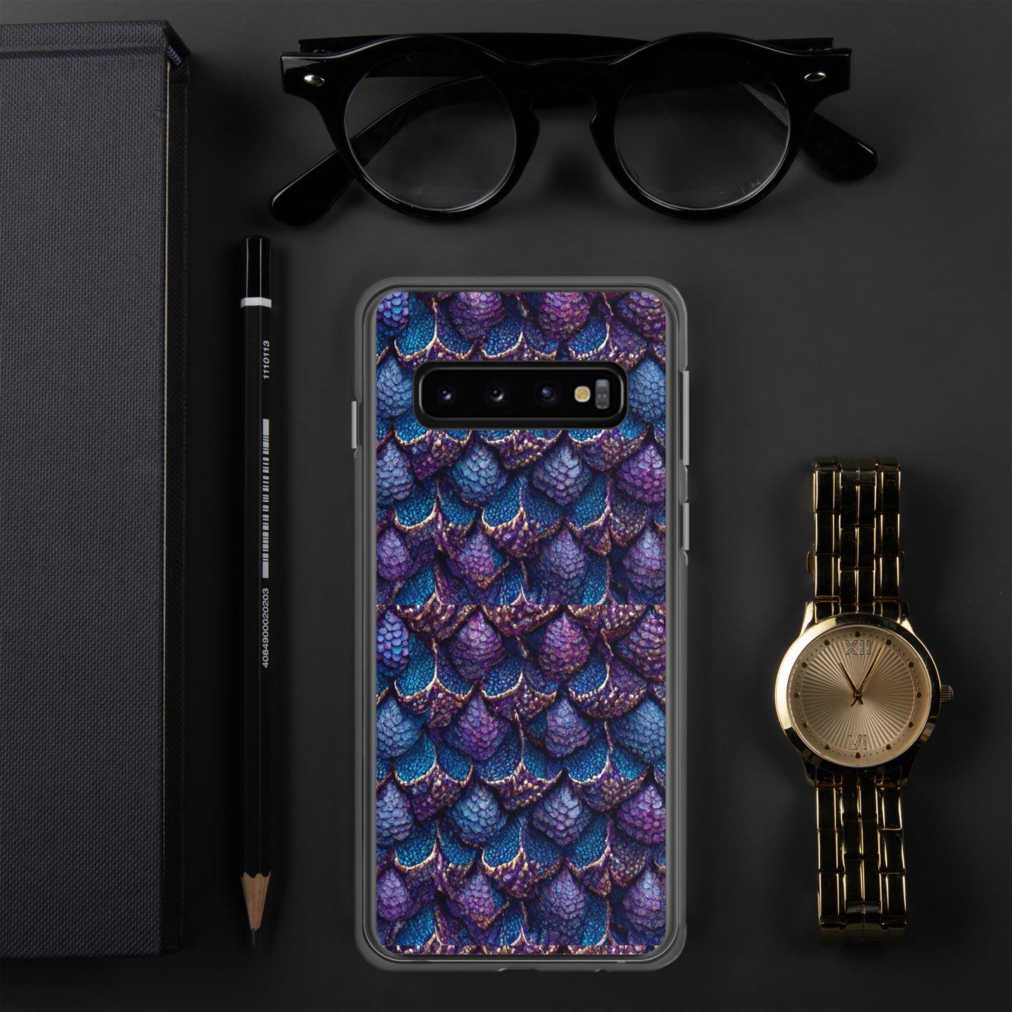 Luminosa, the Radiant Amethyst Drakon Clear Case for Samsung®