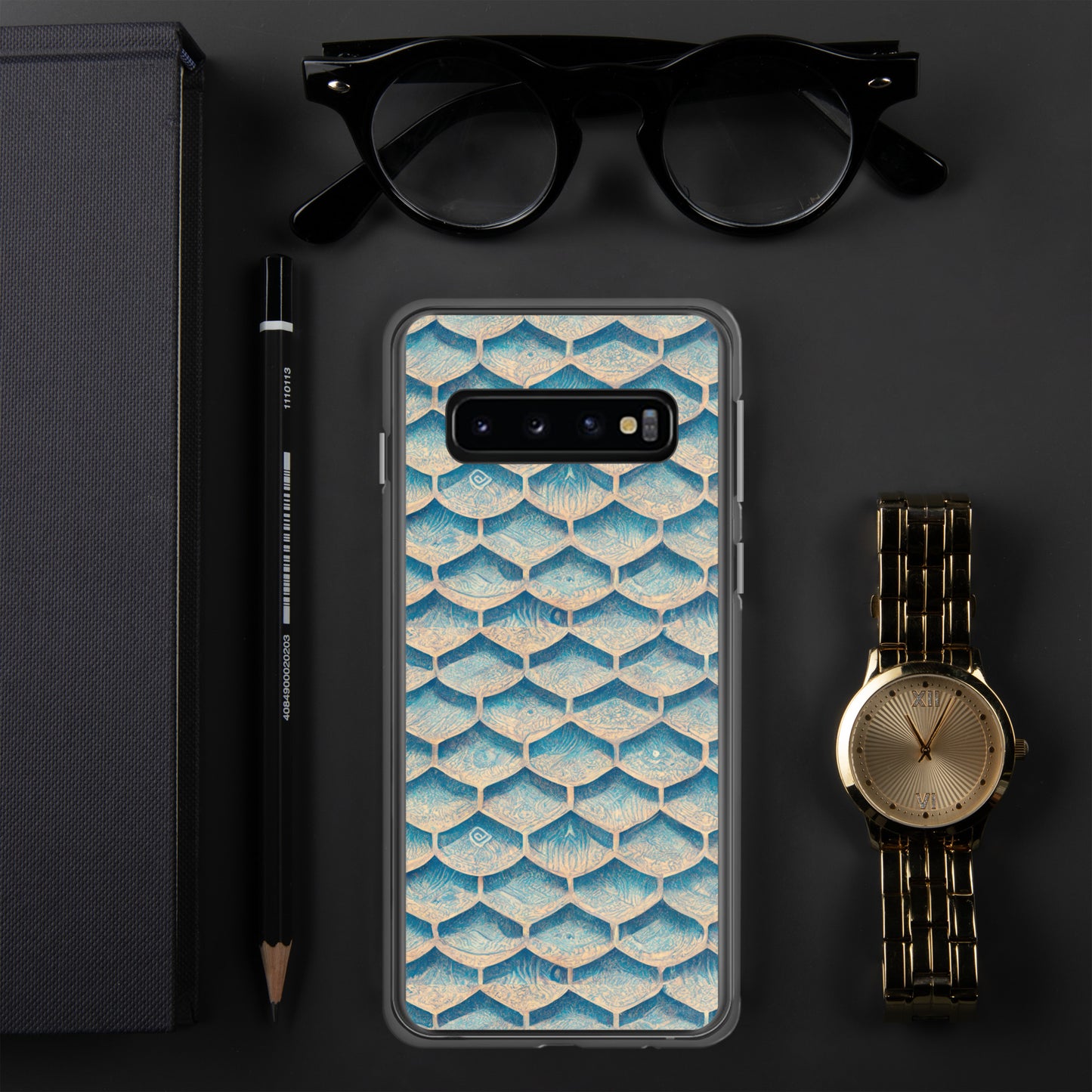 Seafoam Scales Clear Case for Samsung®