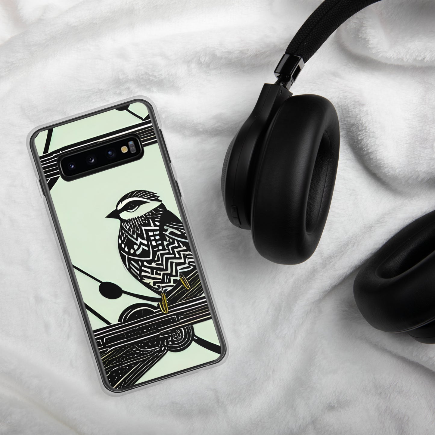 Birdsong on Sea Foam Clear Case for Samsung®