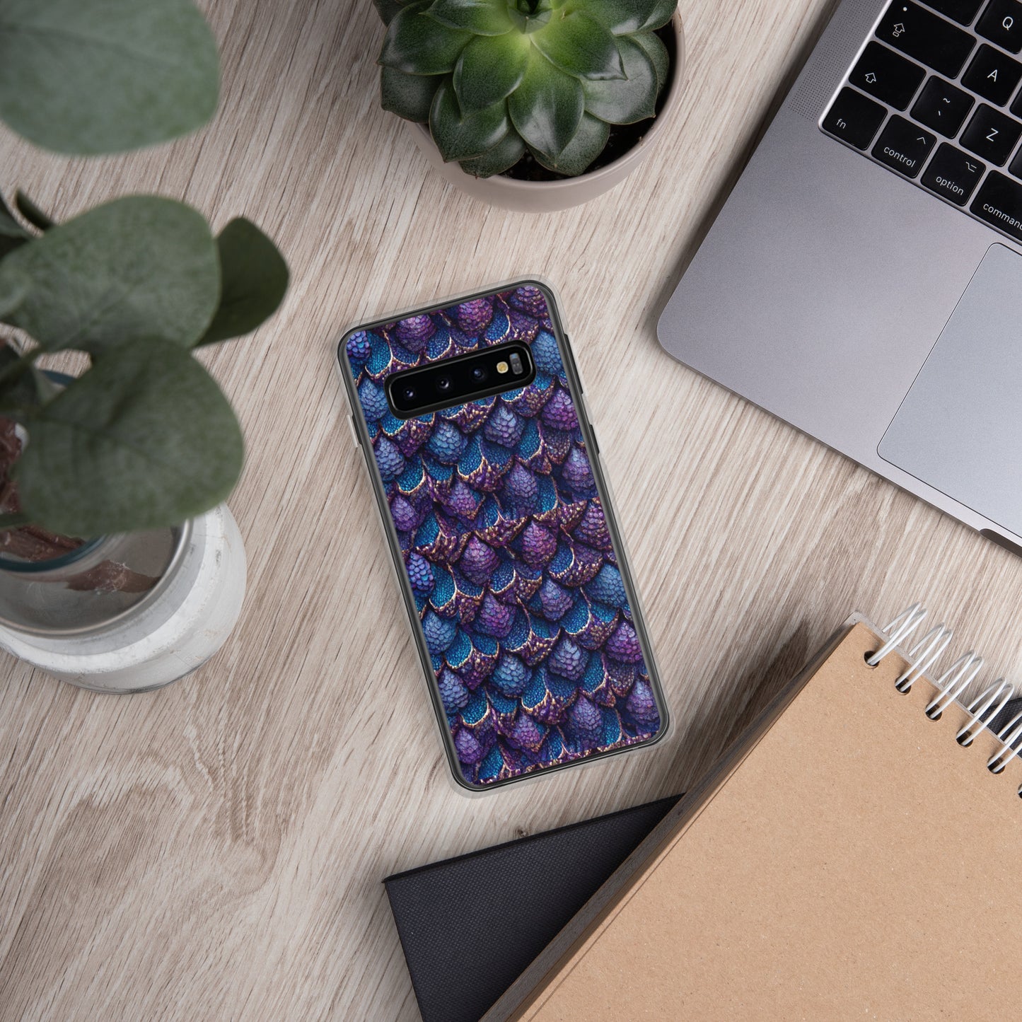 Luminosa, the Radiant Amethyst Drakon Clear Case for Samsung®