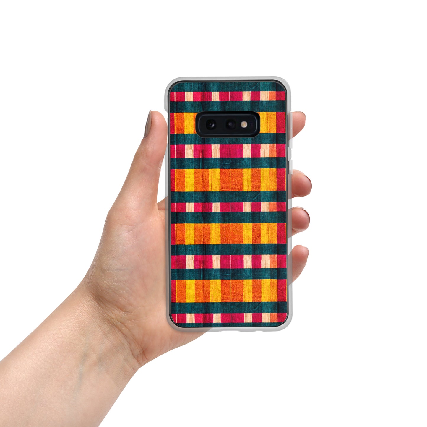 Tropical Fiesta Plaid Clear Case for Samsung®