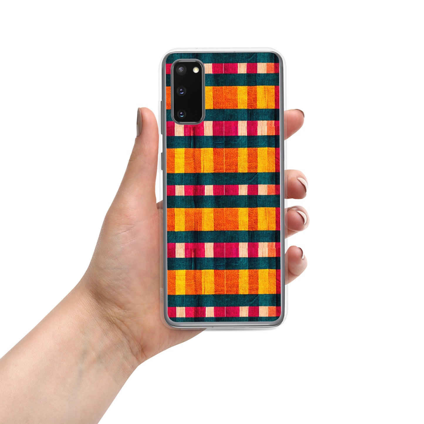 Tropical Fiesta Plaid Clear Case for Samsung®