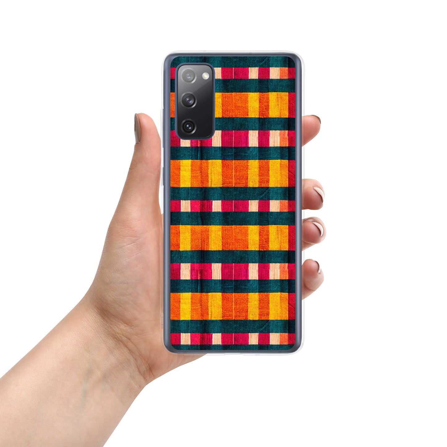 Tropical Fiesta Plaid Clear Case for Samsung®