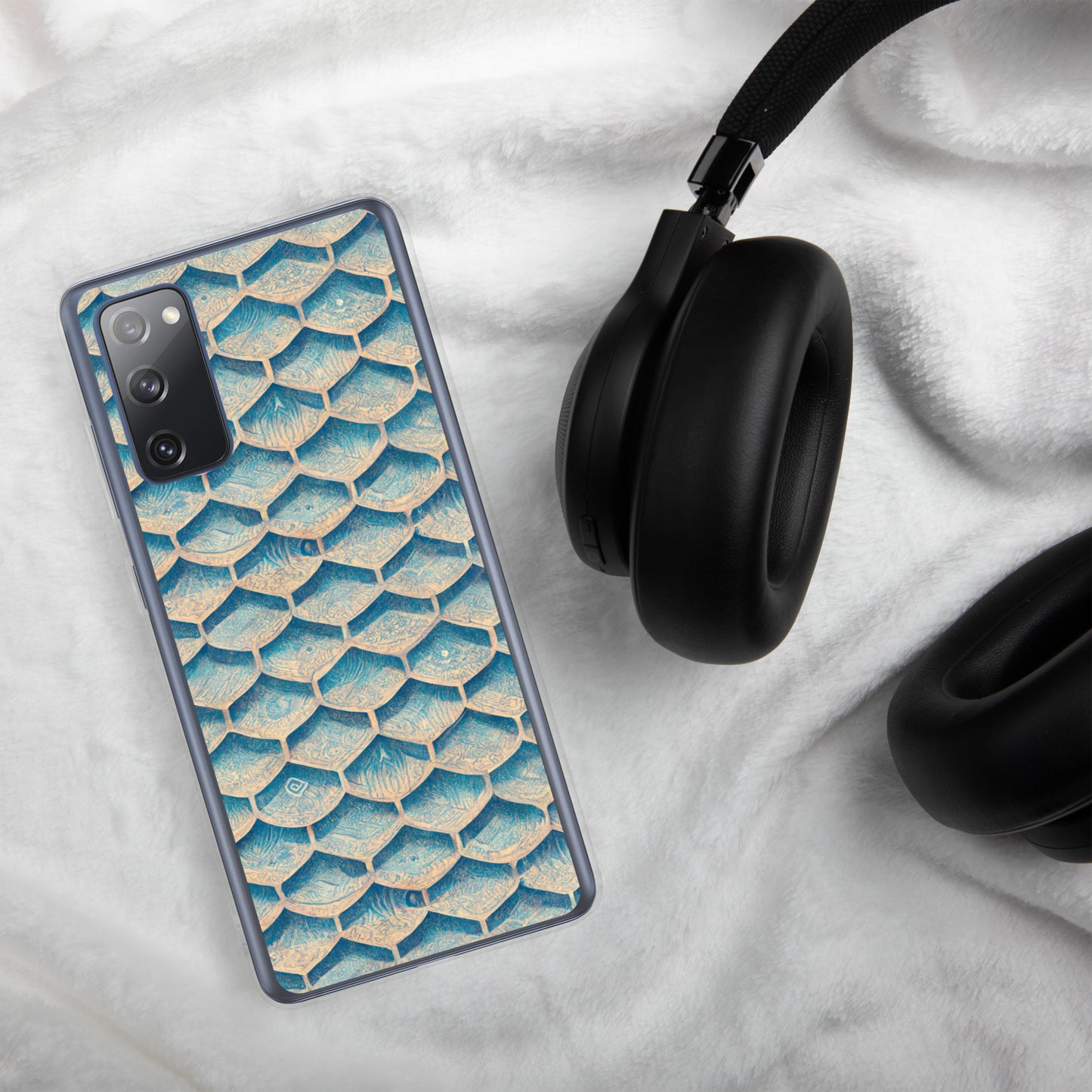 Seafoam Scales Clear Case for Samsung®