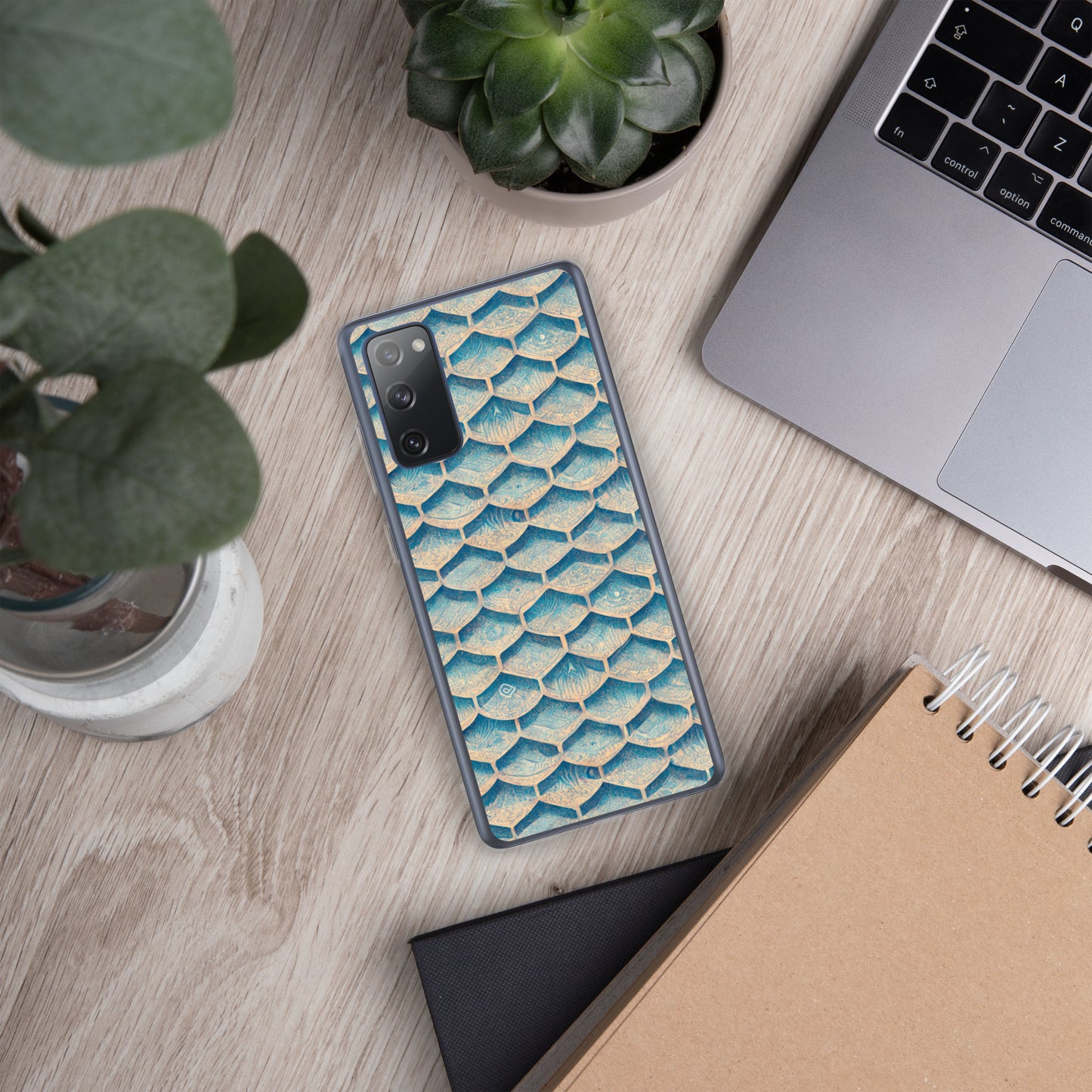 Seafoam Scales Clear Case for Samsung®