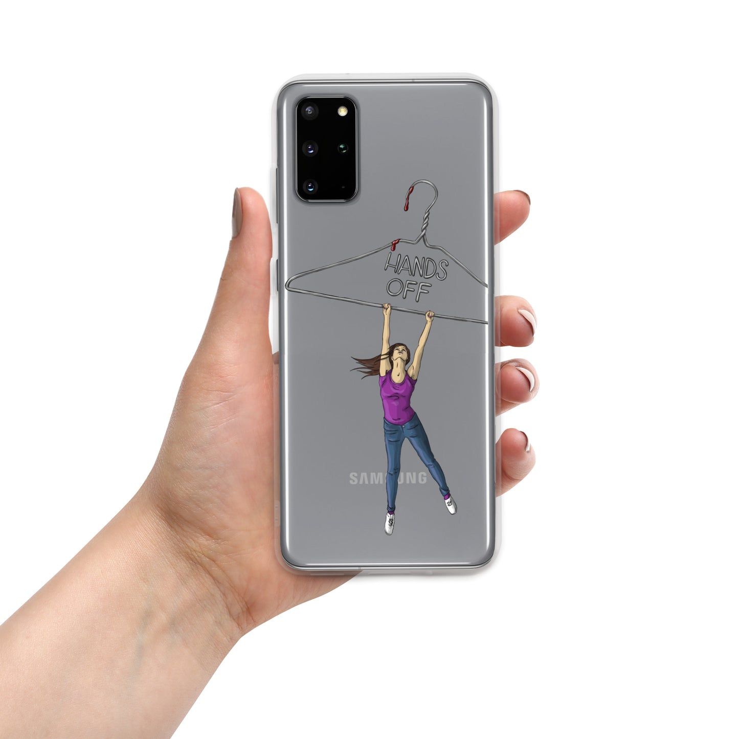 Hands Off Clear Case for Samsung®