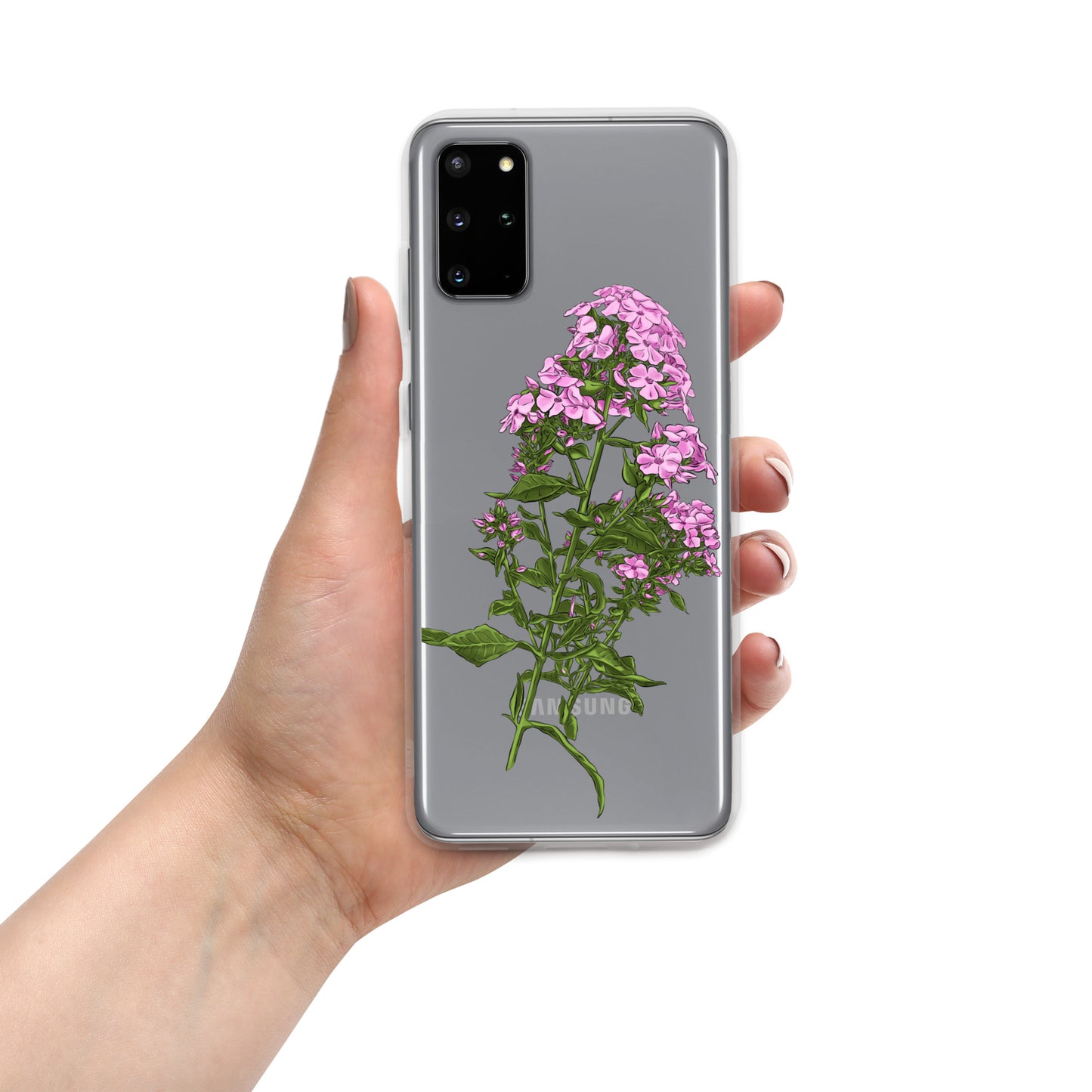 Pink Flower Clear Case for Samsung®