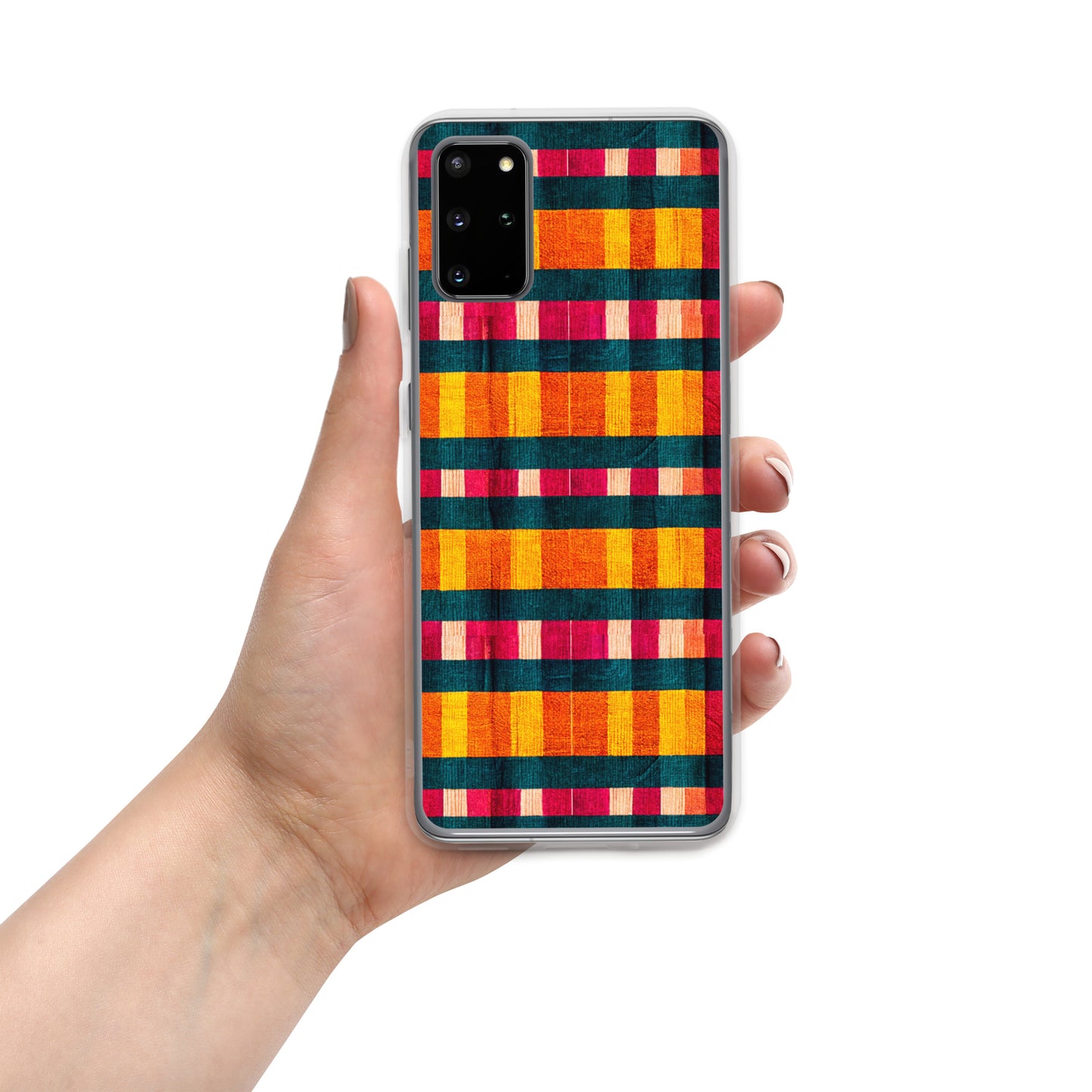 Tropical Fiesta Plaid Clear Case for Samsung®