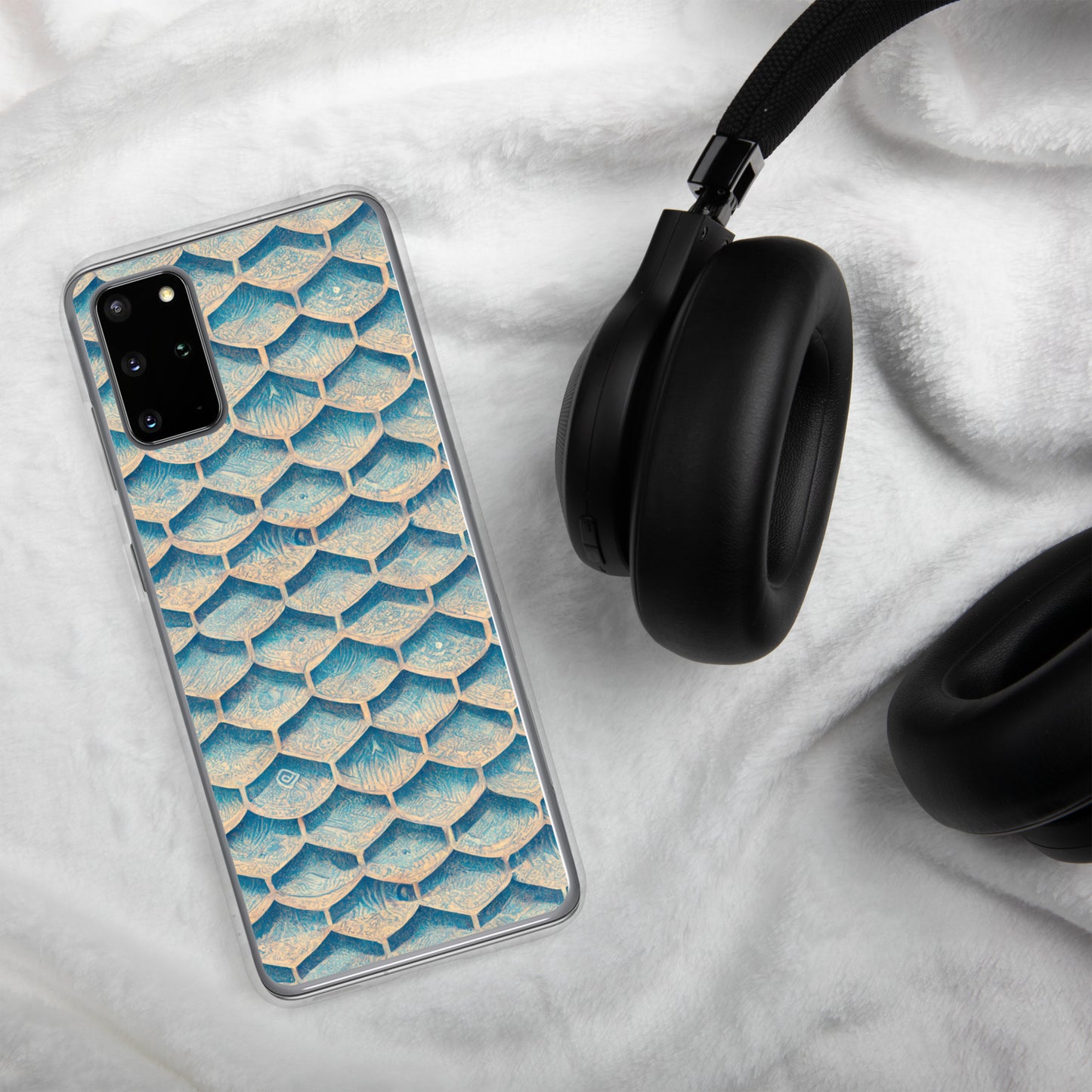 Seafoam Scales Clear Case for Samsung®