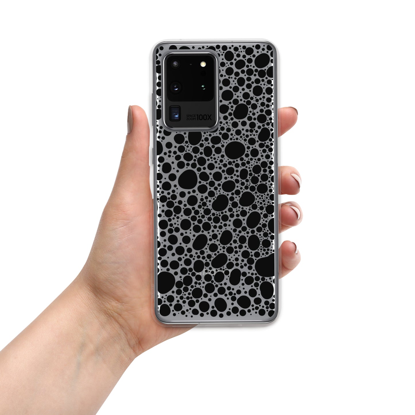 Noir Pointillism Clear Case for Samsung®