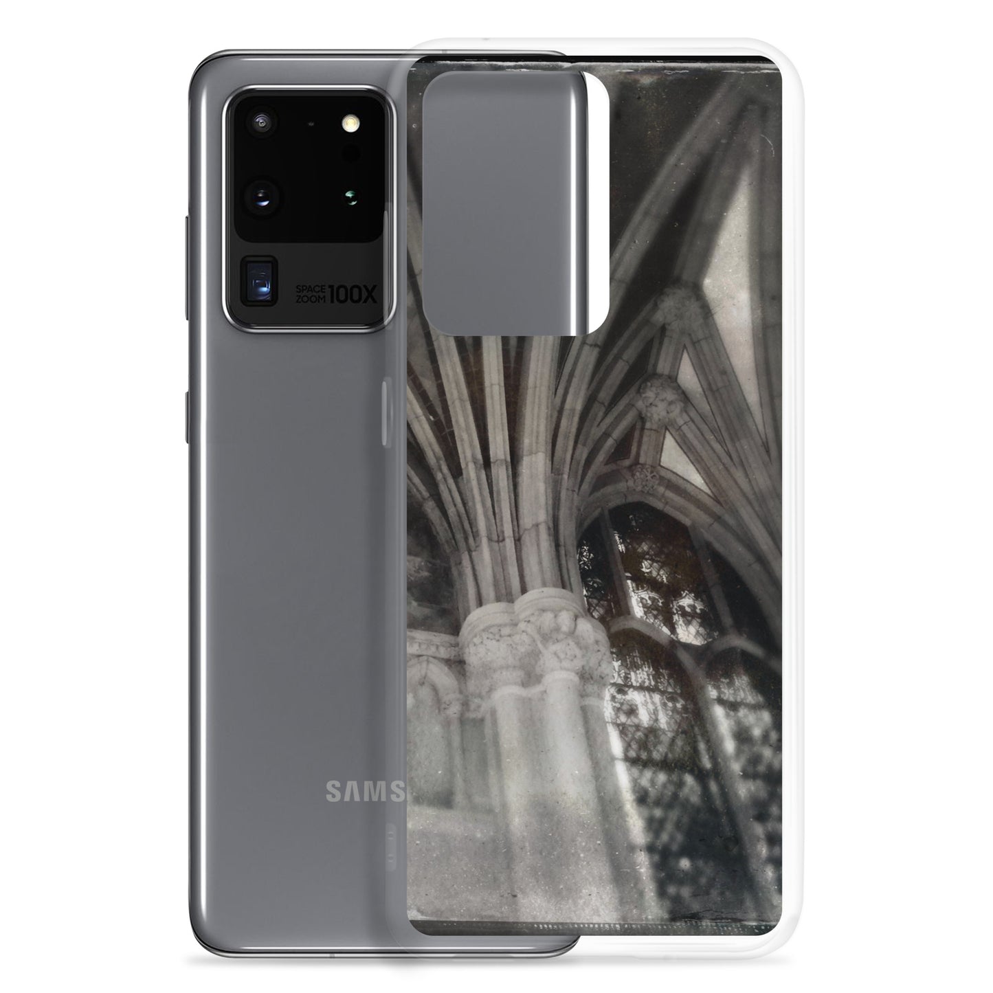 Gothic Shadows and Light at St. John Divine, NYC Clear Case for Samsung®