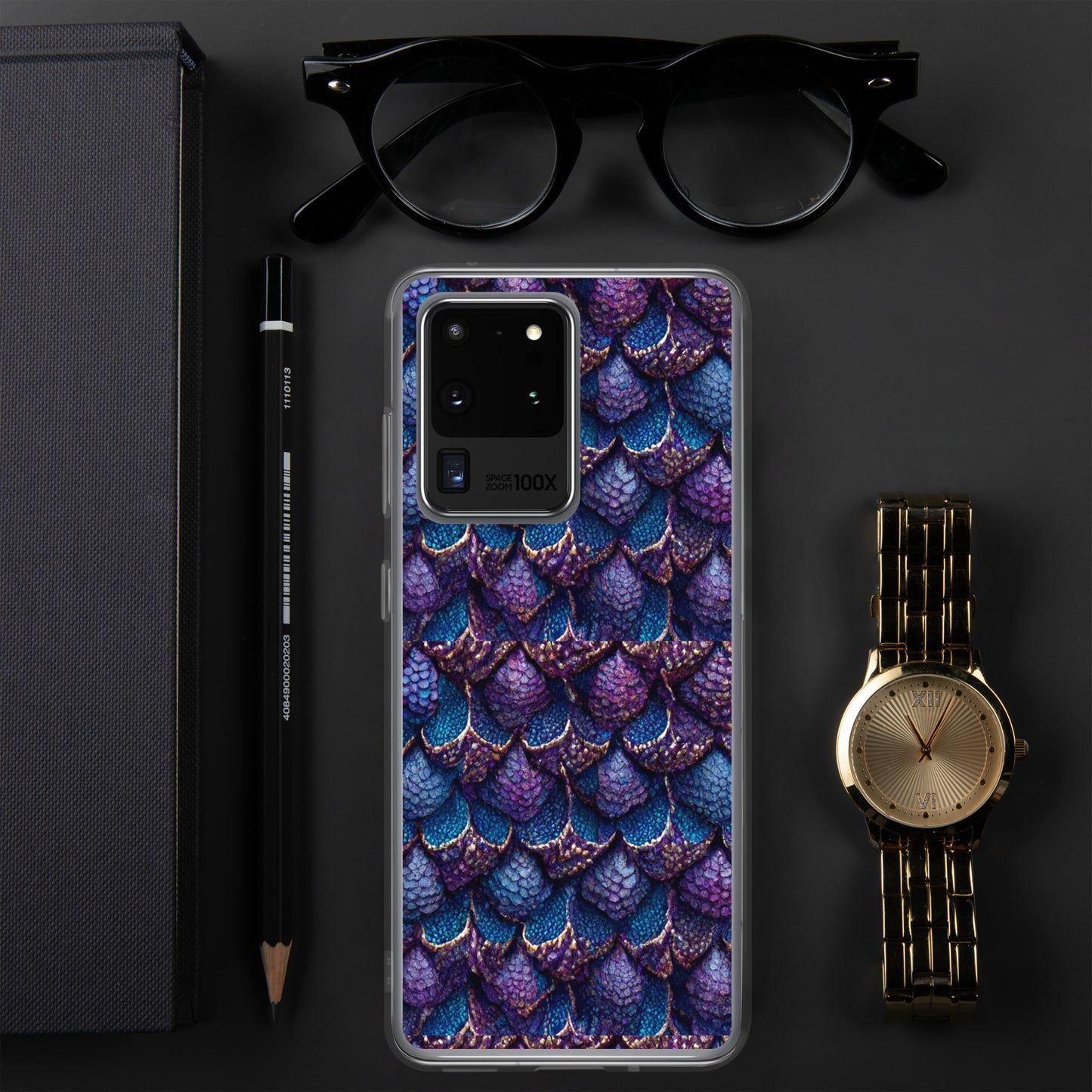 Luminosa, the Radiant Amethyst Drakon Clear Case for Samsung®