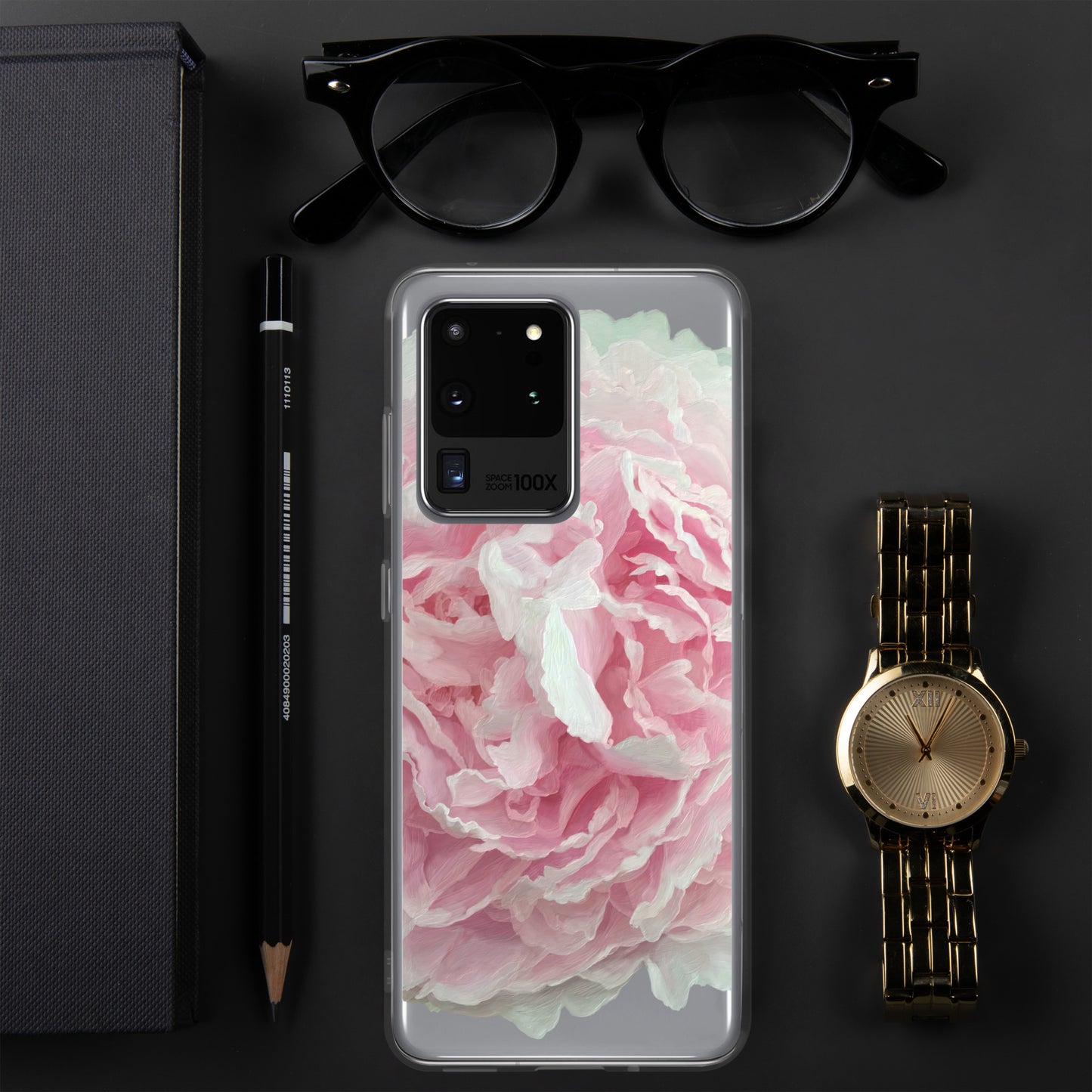 Cloey’s Peony Clear Case for Samsung®