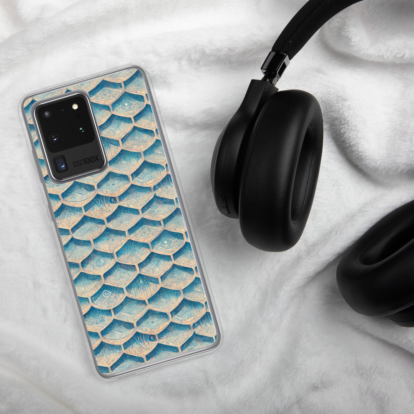 Seafoam Scales Clear Case for Samsung®