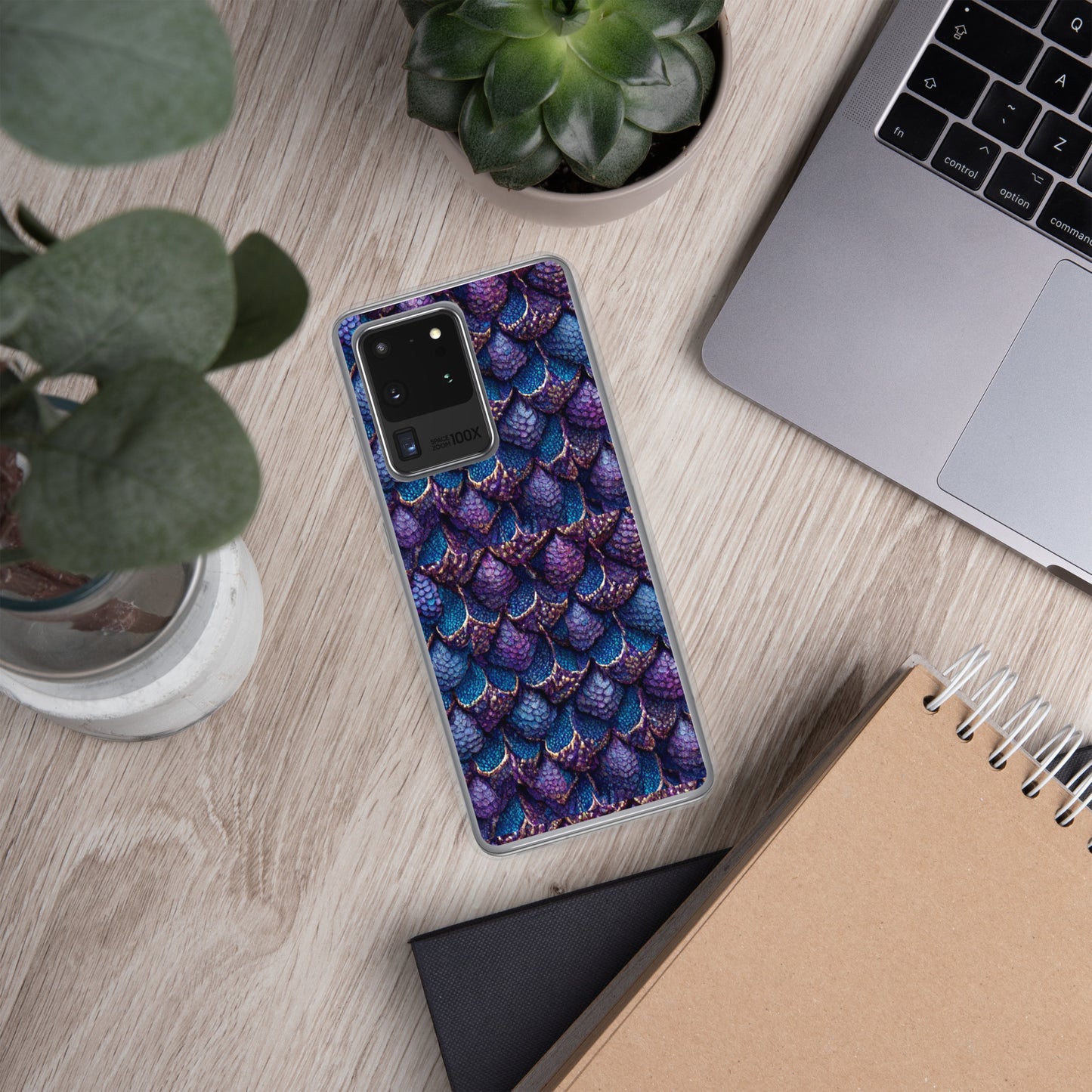 Luminosa, the Radiant Amethyst Drakon Clear Case for Samsung®