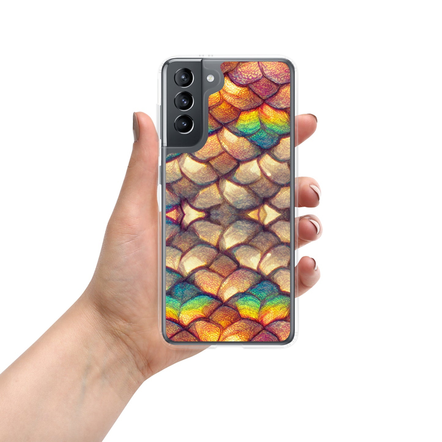 Cloeyra, the Radiant Aether Dragon Clear Case for Samsung®