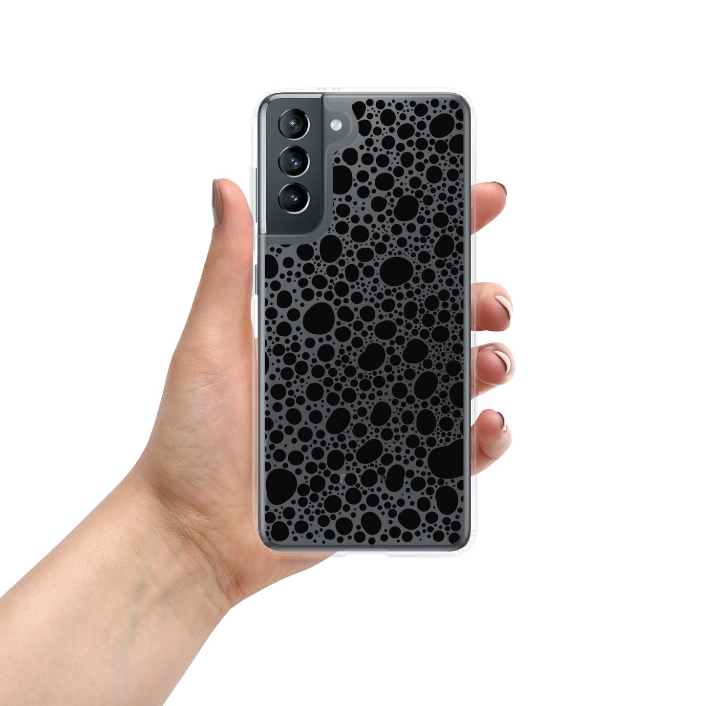 Noir Pointillism Clear Case for Samsung®