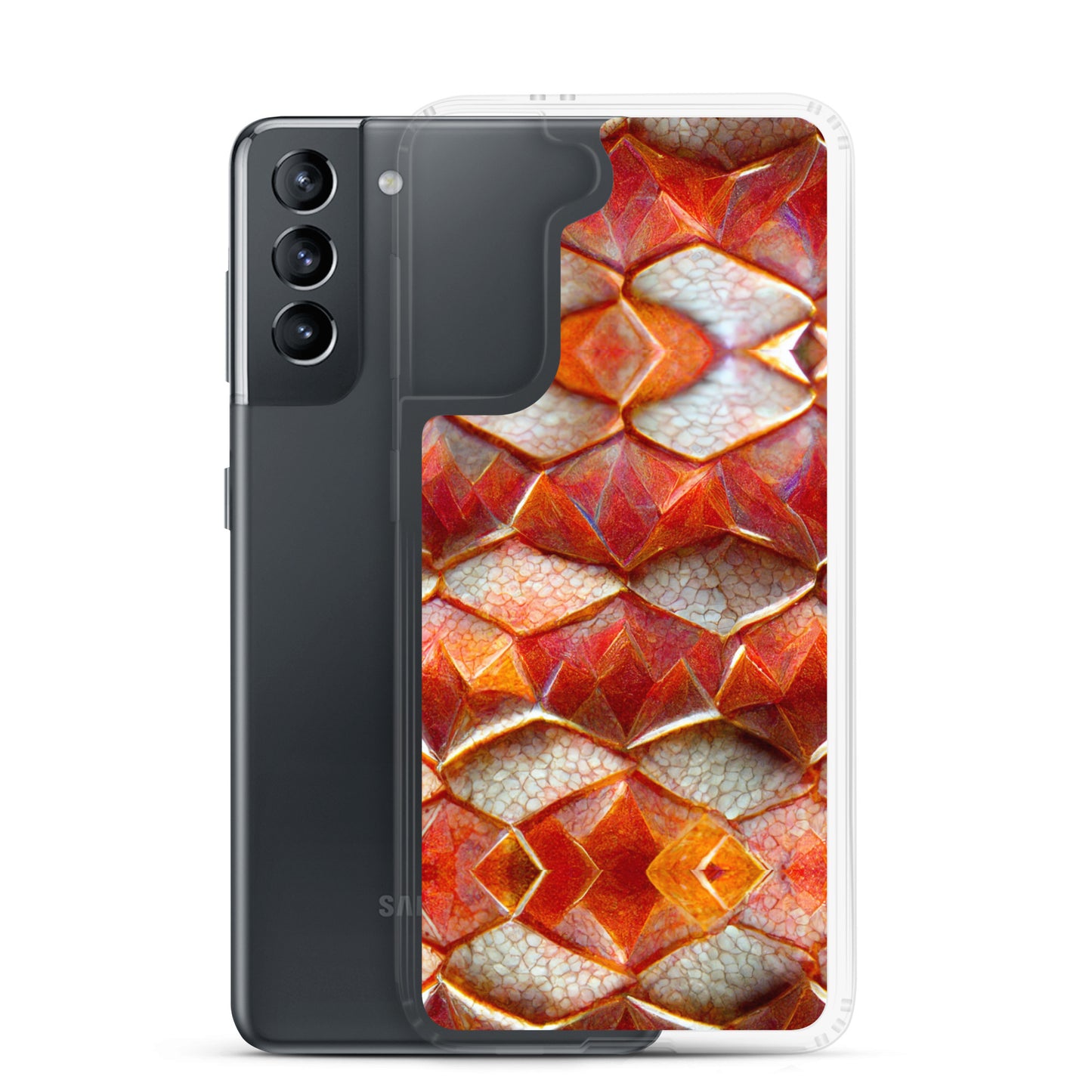 Calcithron, the Stonebound Ember Dragon Clear Case for Samsung®