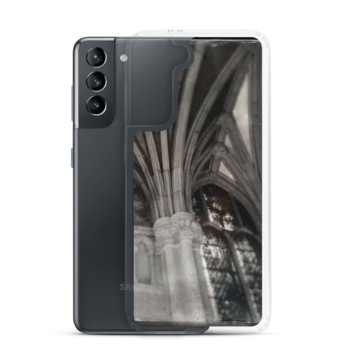 Gothic Shadows and Light at St. John Divine, NYC Clear Case for Samsung®