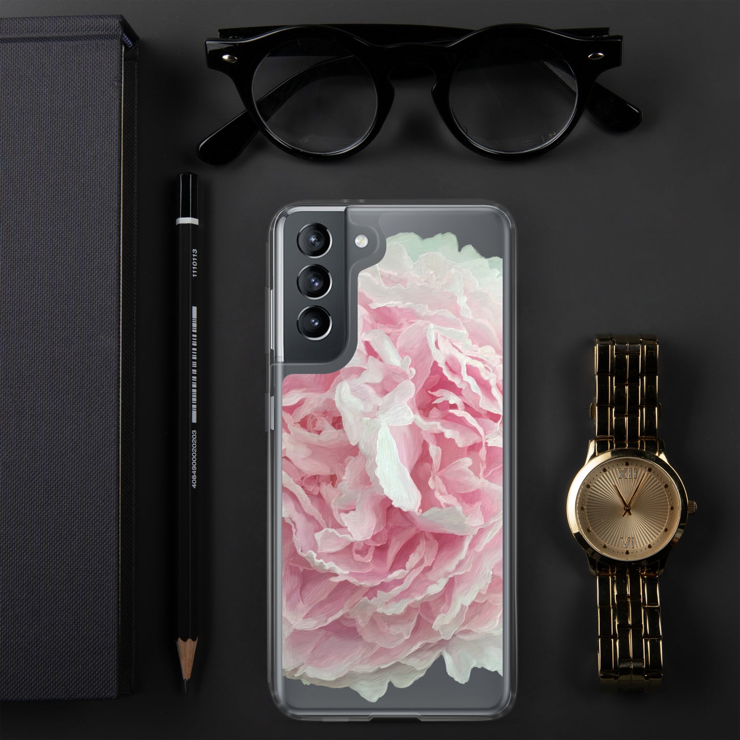 Cloey’s Peony Clear Case for Samsung®