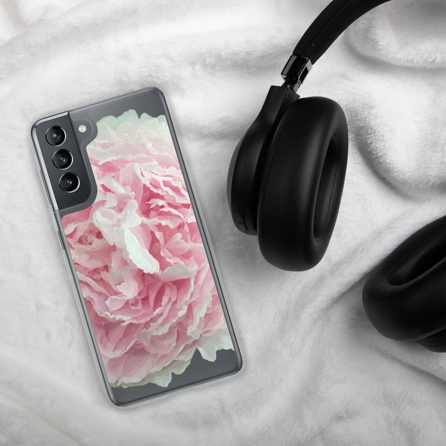 Cloey’s Peony Clear Case for Samsung®