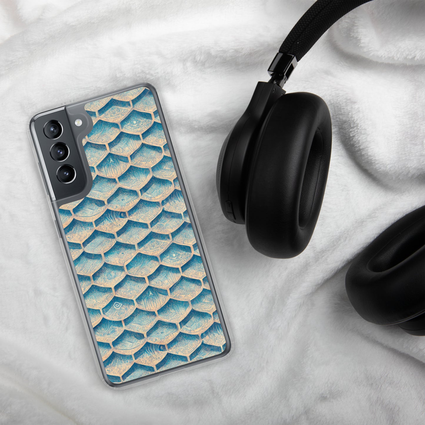 Seafoam Scales Clear Case for Samsung®